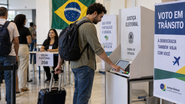 Vai estar no Brasil na eleição? Entenda como funciona o voto em trânsito